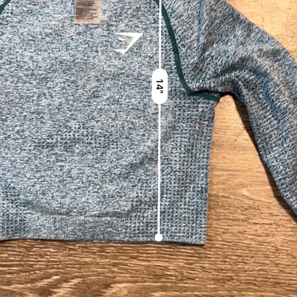 EUC Gymshark Seamless Long Sleeve Crop Top XS - Picture 4 of 9